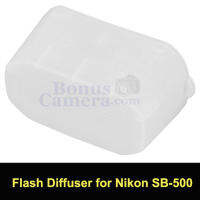 ซอฟท์บอกซ์ของแฟลชนิคอน SB-500 ช่วยกระจายแสงแฟลชให้ฟุ้ง นุ่มนวล Nikon SB-500 Flash Diffuser