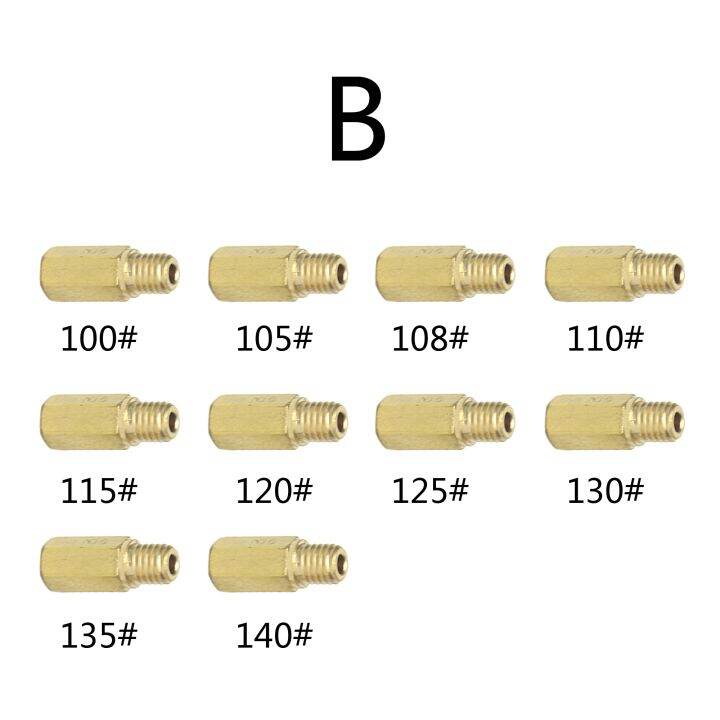 หัวฉีดหลัก10ชิ้นสำหรับเคฮินเอฟซีอาร์-oko-koso-หัวฉีดรถจักรยานยนต์คาร์บูเรเตอร์พีดับเบิลยูเค-pe-แพ็ค-zdu8t1dr-ชิ้น