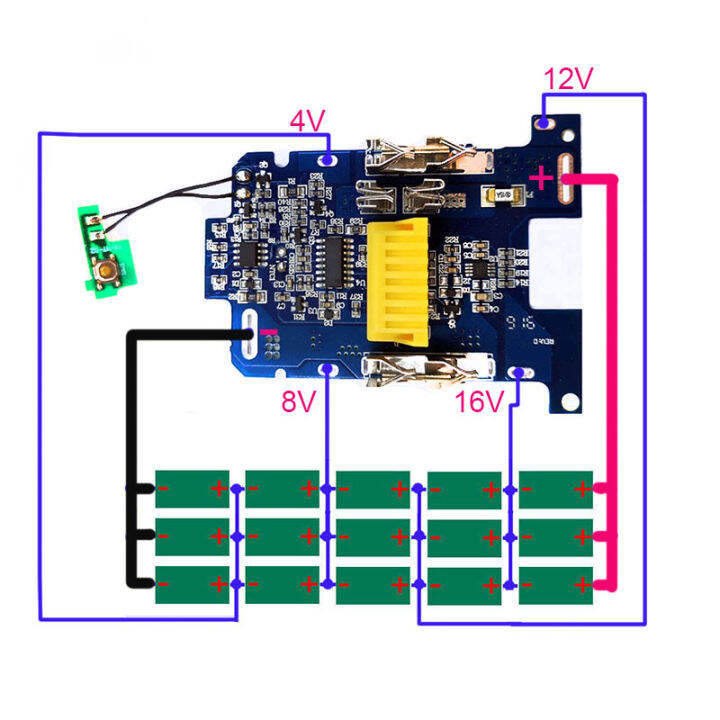 bl1830-li-ion-แบตเตอรี่-bms-pcb-ชาร์จสำหรับ-makita-18v-เครื่องมือ-bl1815-bl1860-lxt400-bl1850อุปกรณ์เสริม