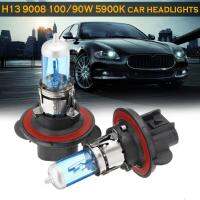 [ANYA Auto Parts] 1คู่ H13 9008 100/90W 5900K Super White High Beam ไฟหน้าหลอดฮาโลเจน TD326