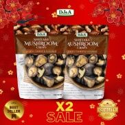 2 Gói Nấm Hương Sấy Giòn DJ&A 65g - Snack Nấm Hương Sấy - Tốt cho sức khỏe
