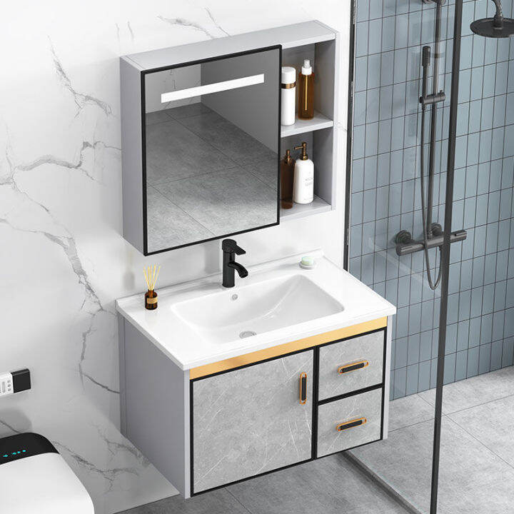 Bathroom Sinks Cabinet complete set lavatory sink with Mirrow cabinet | Lazada PH
