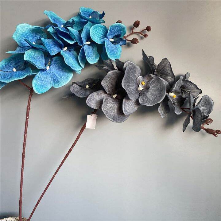 dt-hot-large-black-butterfly-orchid-branch-artificial-flower-home-decoration-special-flores-silk-fake-flower-party-suppliesth