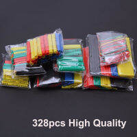 328 Pcslot Assorted 2:1 Heat Shrink Tubing Wrap Sleeve Kit top Polyolefin 5 Colors 8 Sizes tube Cable Sleeving Assortment Wrap