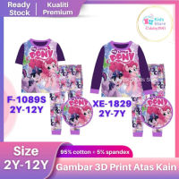 ชุดนอน ลาย My Little Pony Baju Tidur Budak Perempuan แฟชั่นฤดูร้อน สําหรับเด็กผู้หญิง F-1089S XE-1829