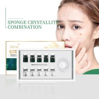 New Acne Treatment Acne Scar Dark Spots Removing Non-invasive No Needle Serum Algae Sponge Microneedles For Skin Rejuvenat