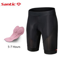 Santic ขี่จักรยานกางเกงขาสั้นสำหรับผู้หญิง4D เบาะฟองน้ำระบายอากาศ MTB จักรยานกางเกงขาสั้นผู้หญิงถนนจักรยานกางเกงขาสั้น L1C05126