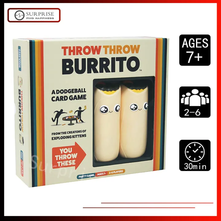 【Ready Stock】 Throw Throw Burrito เกมกระดานโยนBurrito Kickstarterขาย