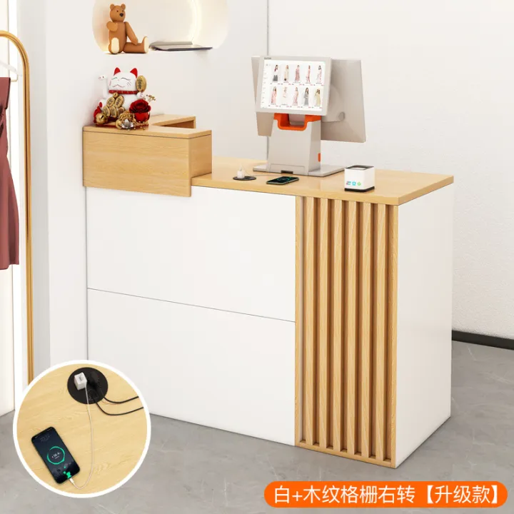 Corner clothing store cashier counter simple small shop bar table
