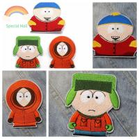 TINGTIAN แผ่นป้ายเย็บปักถักร้อยทำได้ด้วยตัวเองลายอะนิเมะ South Park,แผ่นปะสำหรับรีดผ้าสติ๊กเกอร์ติดผ้าเสื้อผ้าเด็กแผ่นปักลายส่วนบุคคลตกแต่งกระเป๋า