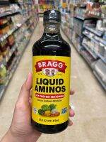 แบรค ซีอิ้วปรุงรสจากถั่วเหลือง 473มล. Bragg Liquid Aminos 473 mlเป็นออร์แกนิคถั่วเหลืองเพื่อสุขภาพ มีโปรตีนเข้มข้น นำเข้าจากประเทศสหรัฐอเมริกา