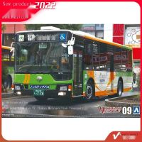 AOSHIMA โมเดล1/80ของ Mitsubishi Tokyo รถบัสขนส่ง MP38สำหรับ06279ของเล่นแบบชุดสะสมประกอบที่ได้รับการฟื้นฟูอย่างมาก