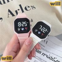 Willbetter Jam Tangan Digital Ins กันน้ำแฟชั่นที่เรียบง่ายนำ Jam Tangan Elektronik ของพรรคเด็กชายและนักเรียนผู้หญิง