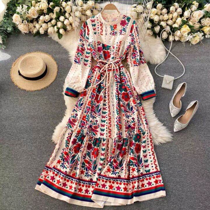 Mua Đầm Maxi Phong Cách Boho Vintage Trắng Váy Maxi Chụp Ngoại Cảnh  Tiki