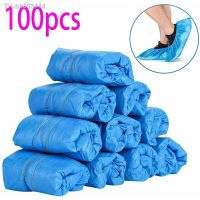 ☞❍ 100pcs Shoe Covers Disposable For Household Workplace Indoor Waterproof Wear-Resistant Non-Slip Workplace Rain-Proof Shoes Cover