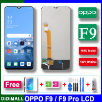 หน้าจอ LCD สำหรับ OPPO 6.3 F9/CPH1825 Pro F9,หน้าจอทัชสกรีนดิจิไทเซอร์สำหรับ Oppo CPH1823 F9 LCD พร้อมกรอบของแท้ A7X