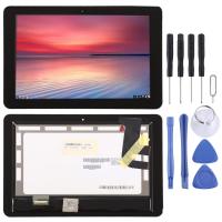 (PANG TECH)หน้าจอ LCD ของ OEM สำหรับ ASUS Chromebook Flip C100PA 10นิ้วพร้อม Digitizer ประกอบเต็มตัวเครื่อง (สีดำ)