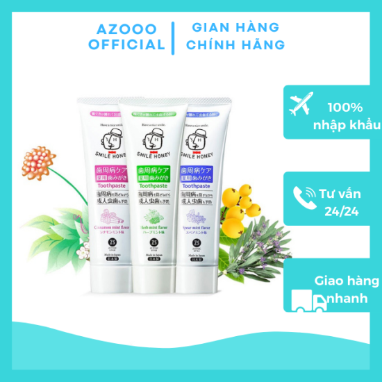 Kem đánh trắng răng cho hơi thở thơm mát zettoc smile honey vị bạc hà 120g - ảnh sản phẩm 1