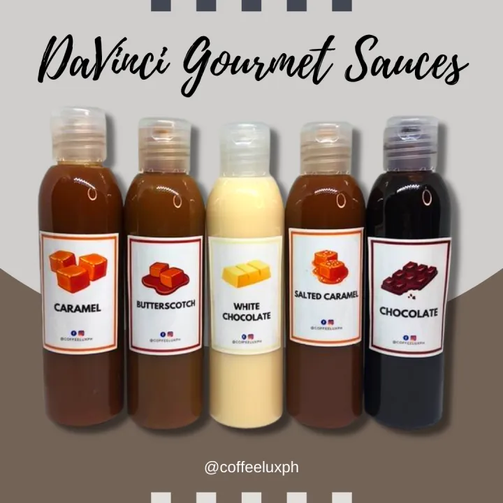 Da Vinci Gourmet Sauces 120ml (White Chocolate, Salted Caramel