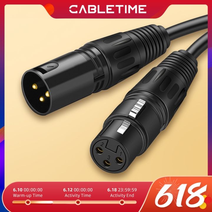 cabletime-xlr-cable-microphone-cannon-plug-xlr-cable-guitar-cable-extension-mikrofon-cable-for-audio-mixer-amplifiers-c117