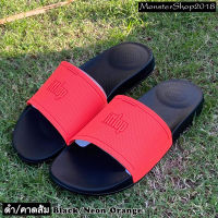 Fitflop IQUSHION : ดำ/คาดส้ม