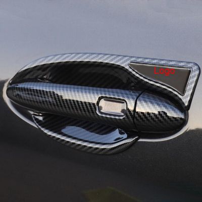 Tonlinker Exterior Car Door HandleBowl Cover Stickers For CHERY TIGGO 8 PRO 2021 Car Styling 4 PCS ABS Plastic Cover Stickers