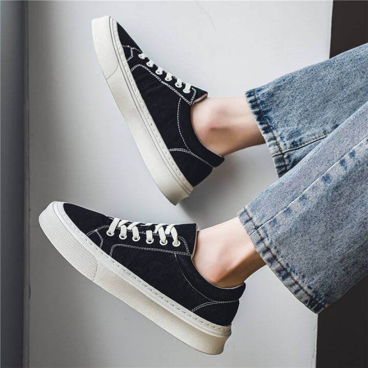 black-canvas-shoes-mens-summer-breathable-net-red-hot-style-low-top-sports-casual-sneakers-youth-soft-soled-cloth-shoes