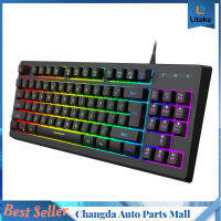 Wire Control Gaming Keyboard Y200 RGB Colorful Backlight 87-Key Usb Keyboard สำหรับแล็ปท็อปคอมพิวเตอร์ตั้งโต๊ะคอมพิวเตอร์