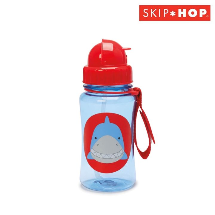 skip-hop-zoo-straw-bottle-กระติกน้ำพร้อมหลอดดูด-มีสายคล้องด้านข้าง-ง่ายต่อการหยิบจับ-12-ออนซ์