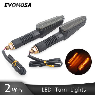 EvomosaไฟLEDอเนกประสงค์สำหรับรถจักรยานยนต์เลี้ยวสัญญาณ10มม.ไฟกระพริบท้ายรถไฟแสดงสถานะ
