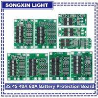 เครื่องชาร์จแบตเตอรี่ลิเธียม Li-Ion 60A 40A 3S 4S แผ่นป้องกัน18650 BMS สำหรับมอเตอร์เจาะ11.1V 12.6V/14.8V 16.8V เพิ่มความสมดุล