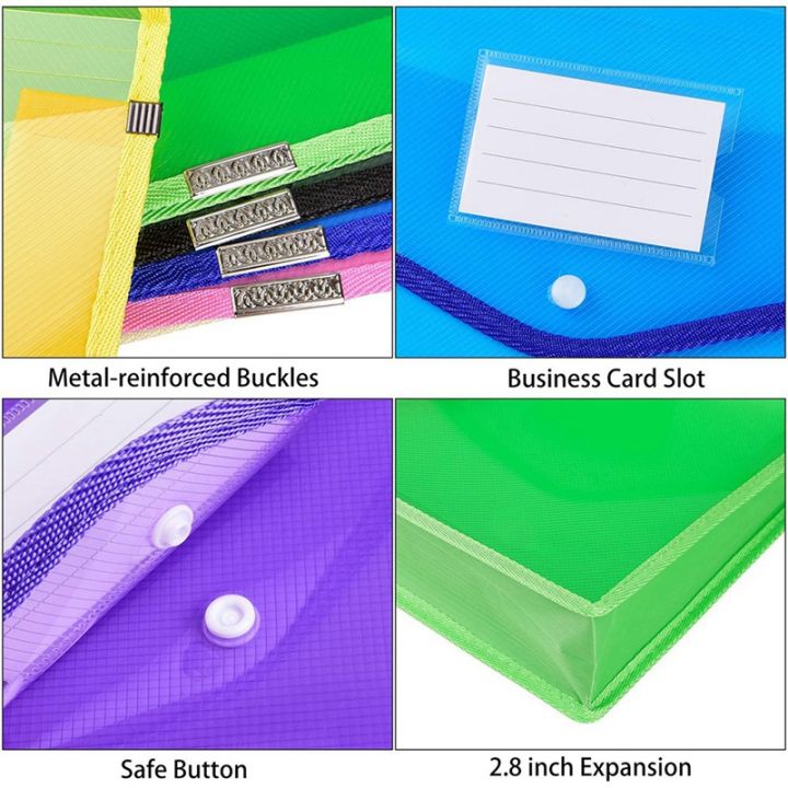 7-pcs-multicolor-extra-large-capacity-waterproof-transparent-file-manager-pack-expansion-folders-with-button-labels
