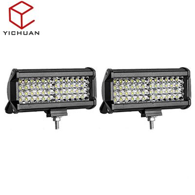 ( โปรโมชั่น++) คุ้มค่า ไฟตัดหมอกสปอร์ตไลท์ LED สี่แถว 144W สำหรับรถออฟโรด 1 pcs（448144） ราคาสุดคุ้ม ไฟ ตัด หมอก led ไฟ ตัด หมอก โปรเจคเตอร์ ไฟ ตัด หมอก มอเตอร์ไซค์ ไฟ ตัด หมอก สี เหลือง