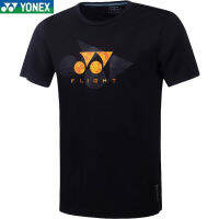 Yonex เสื้อเทนนิสชุดกีฬาแขนสั้นแห้งเร็วระบายอากาศได้ดีและดูดซับเหงื่อได้ดีในการแข่งขันกีฬาเสื้อยืดเสื้อคอกลมเสื้อเทนนิส