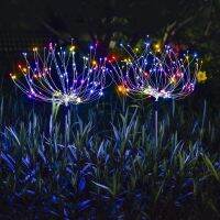 【CW】 Solar Firework Light 90/120/150 LED Garden Lights Led Outdoor Panel Christmas Decorations Navidad New Year