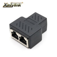 Xintylink 1ถึง2วิธี Rj45หญิง Splitter Connector Lan Cat6 Cat5e Cat5 8p8c Shielded Ethernet Network Cable Adapter สำหรับแล็ปท็อป