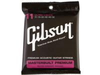 สายกีต้าร์โปร่ง ระดับพรีเมี่ยม string .011-.052 Ultra Lights - .011 - .052 Gibson SAG-BRS11 Masterbuilt Premium 80/20 Bronze acoustic guitar string(สีม่วง)