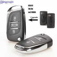 jingyuqin VA2/HU83 2/3B Ce0523 Modified Flip Remote Car Key Shell For Citroen Coupe VTR C2 C4 C5 C6 C8 Berlingo Xsara Picasso