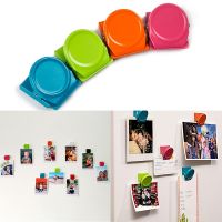 ﹍℗❈ 4 Pcs Magnetic Metal Clips Refrigerator Whiteboard Wall Fridge Magnetic Memo Note Clips Magnets Metal Clip