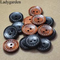 【YF】♧✢◄  20MM Dashed Buttons Diy Sewing Garment Accessories Flatback for Scrapbooking Decoration