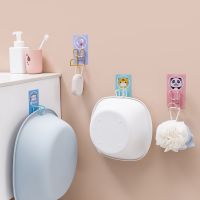 1Pc Random Creative Cartoon Washbasin Hook Free Punching / Kitchen Bathroom Washbasin Towel Rack