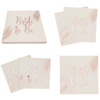 10Pcs Bride To Be Paper Napkins Wedding Disposable Tableware For Bachelorette Party Bridal Shower Hen Night Decoration Supplies