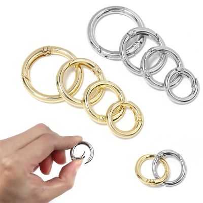 【CW】 5-10Pcs/lot Metal O Clasps Round Keychain Dog Chain Jewelry