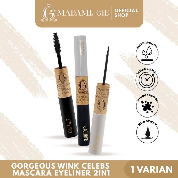 Madame Gie Wink Celebs Maskara Eyeliner 2 in 1 Lazada Indonesia