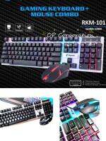 [ส่งเร็วพิเศษ!] Razeakราคาเบาๆ Keyboard +Mouse มีไฟรุ้งสวยๆเสียบใช้งานได้ทันที((ของแท้))Combo RKM-101