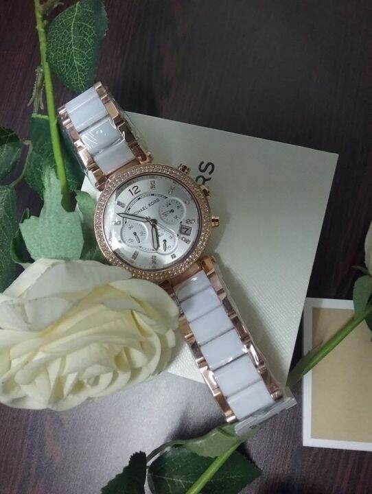 Ladies michael kors outlet parker chronograph watch mk5774