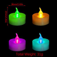 4pc Tea Light Flameless Tealight Candles LED Tea Light Bulb Battery Operated Led Tea Lights for Wedding Celetions Party Gifts