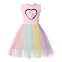 [COD] 2021 girl princess dress lace tutu European and childrens new