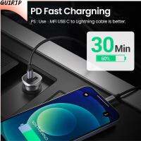 GUIRJP Practical Type C QC3.0 Car Charger Socket Fast Charging Phone Charger Power Adapter