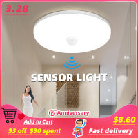 Led Ceiling Lamp With Sensor PIR Motion Sensor Ceiling Light 110V 220V Smart Home Lights 15W 20W 30W 50W For Room Stairs Hallway